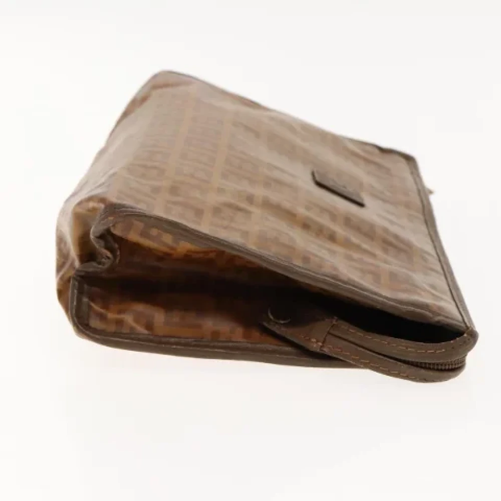 Fendi Vintage Pre-owned Canvas clutches Brown Dames