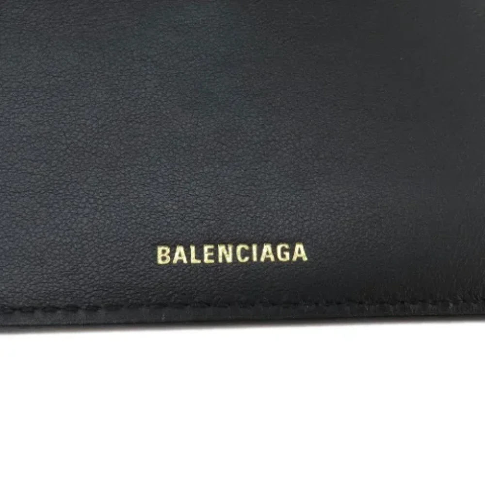 Balenciaga Vintage Pre-owned Leather wallets Black Dames