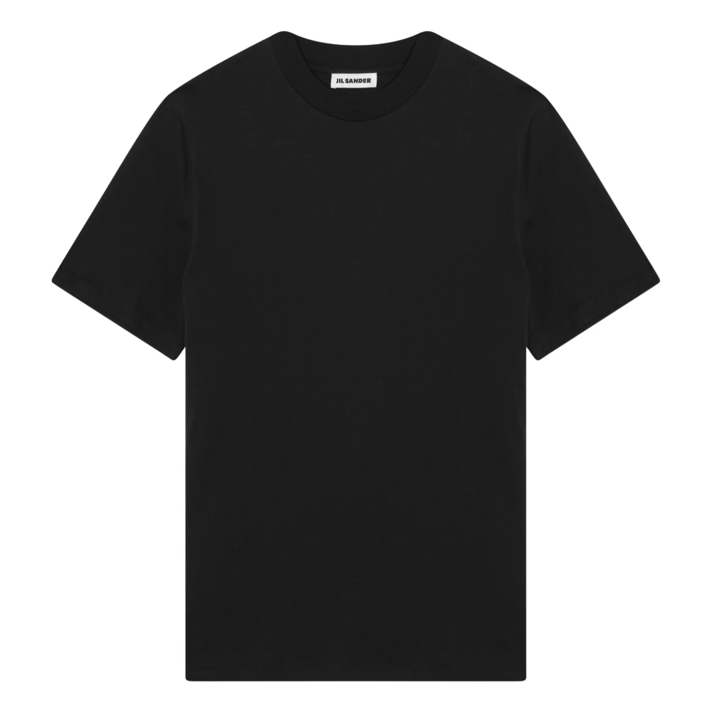 Jil Sander Korte mouw ronde hals T-shirt Black Heren