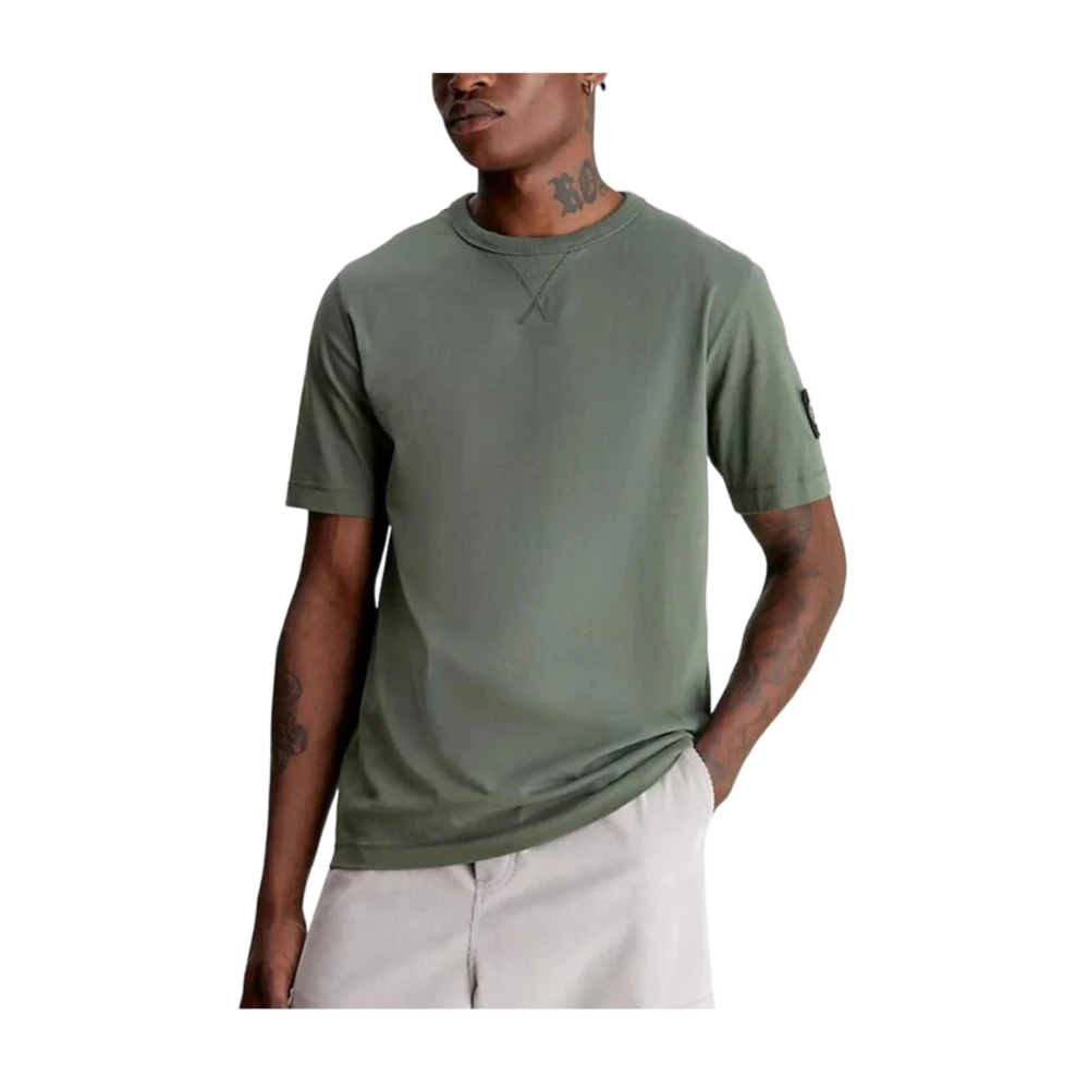 Calvin Klein Klassiek Badge T-shirt Green Heren