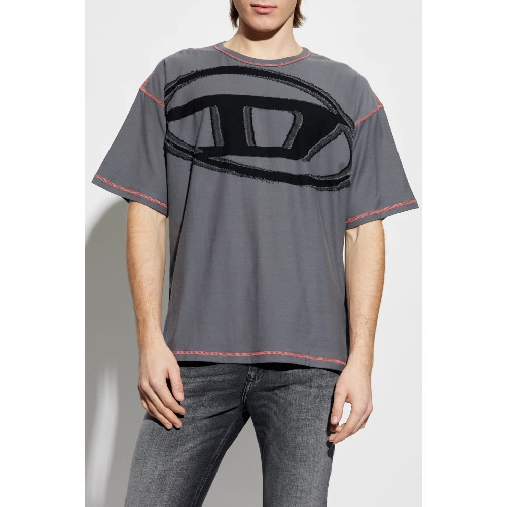 Diesel T-shirt T-Doxt Gray Heren