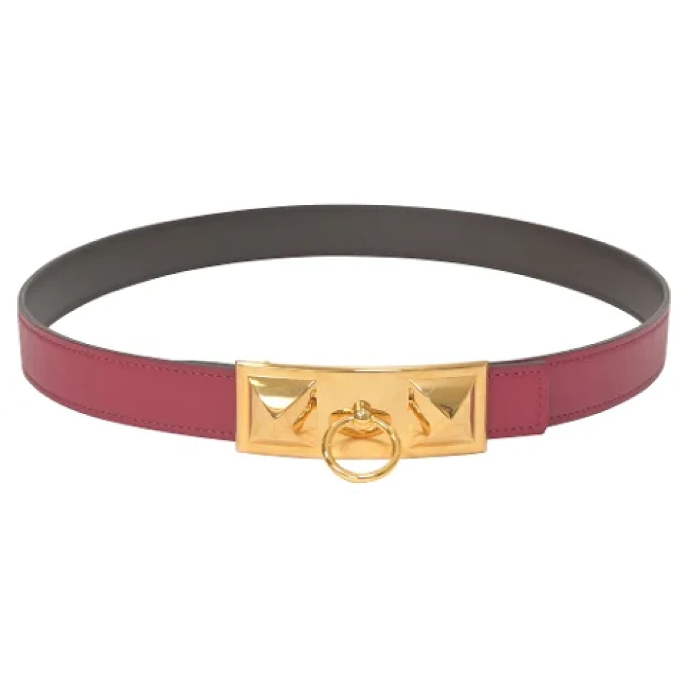 Hermès Vintage Pre-owned Leather belts Red Dames