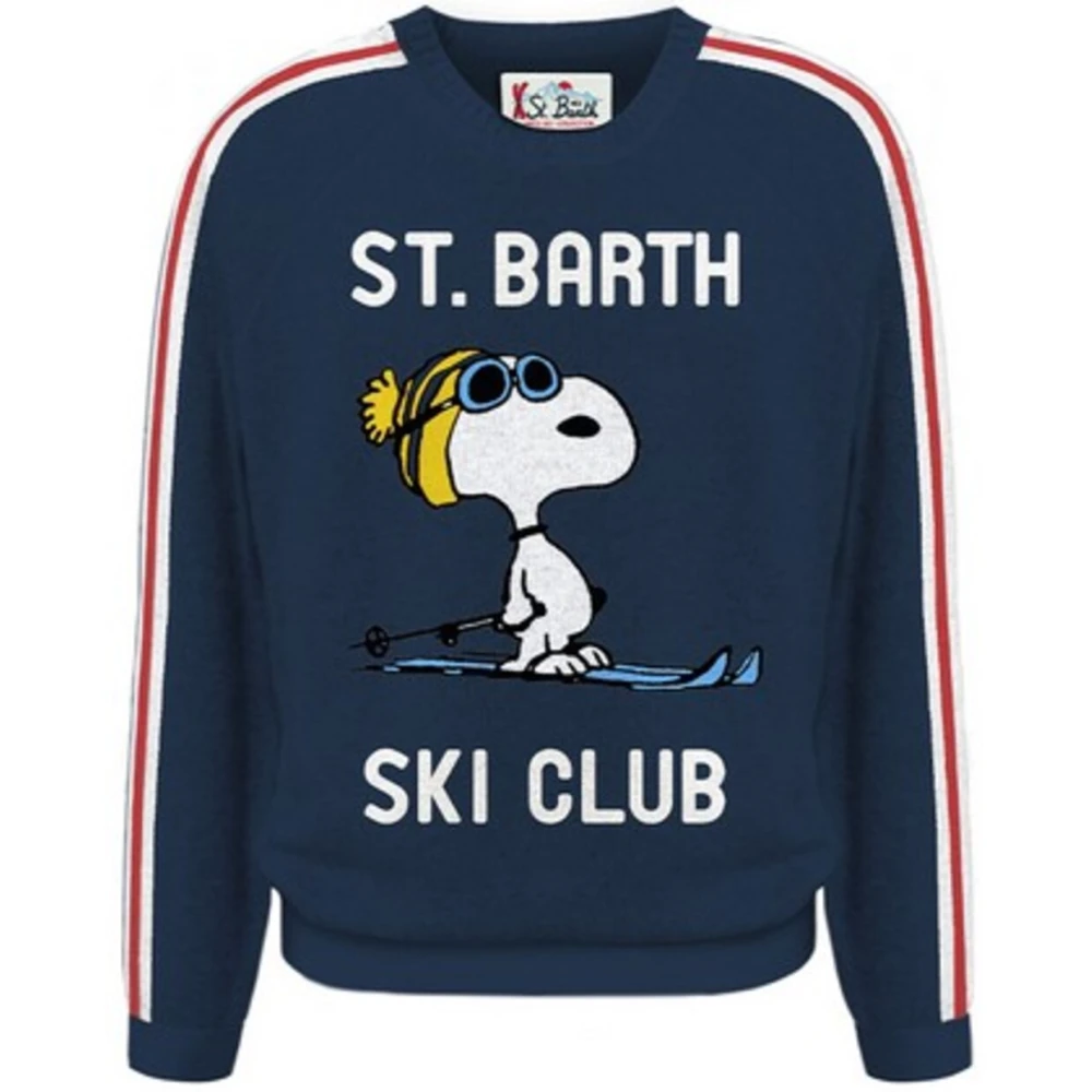 MC2 Saint Barth Klassieke Crewneck Sweater Blue Heren