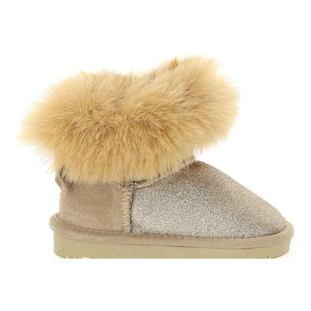 Monnalisa Girls Beige Kids Boots, 18 Eu, Ankle Boots