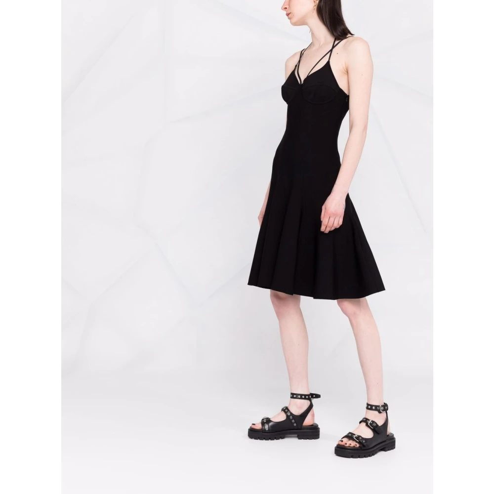 alexander mcqueen Zwarte Korsetjurk Gemaakt in Italië Black Dames
