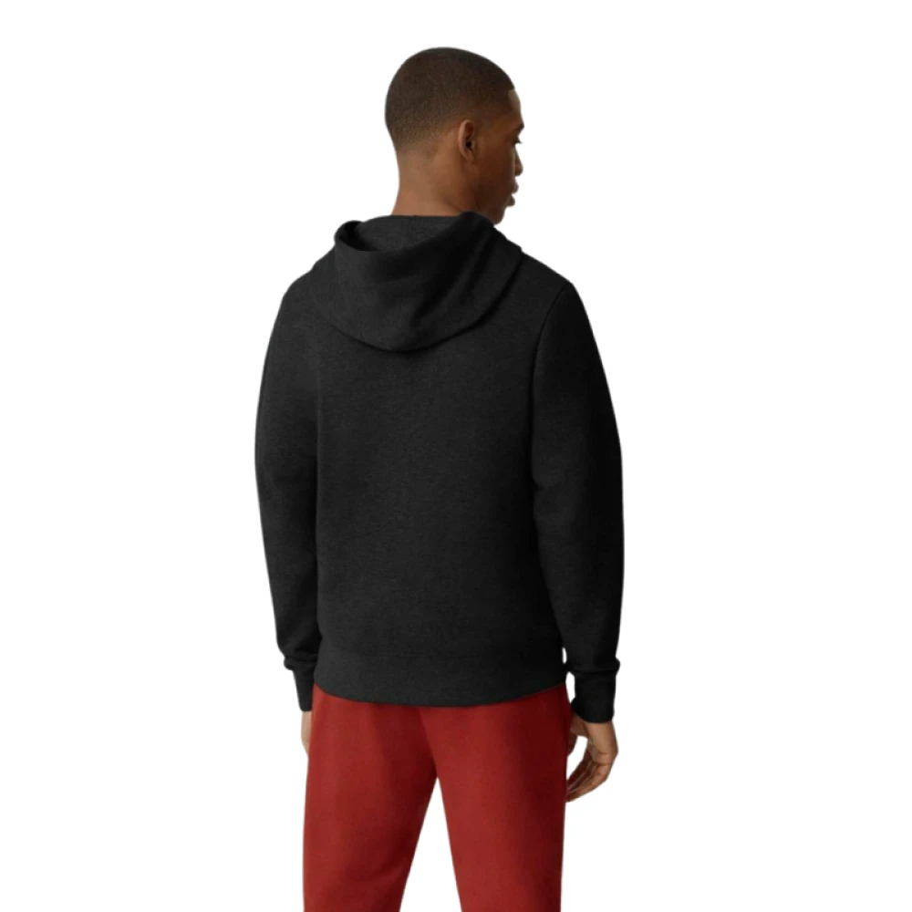 Canada Goose Zwarte katoenen sweatshirt met rits Black Heren