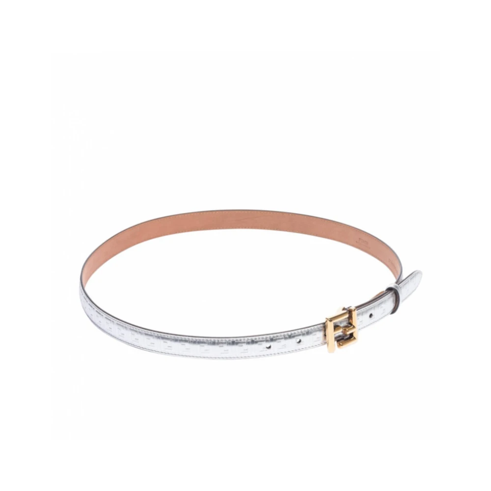 Fendi Casual Riem FF 2 Catalan Mirror Grijs Dames