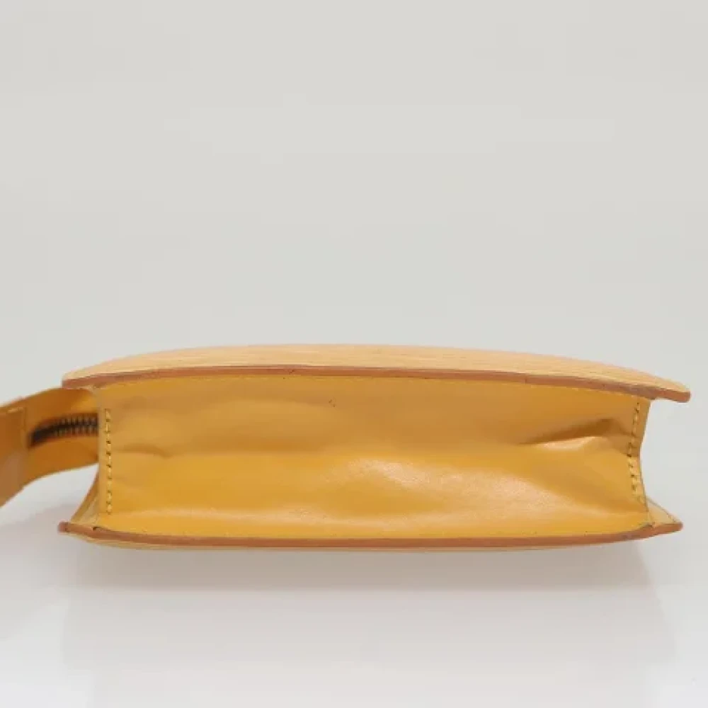 Louis Vuitton Vintage Pre-owned Leather pouches Yellow Dames