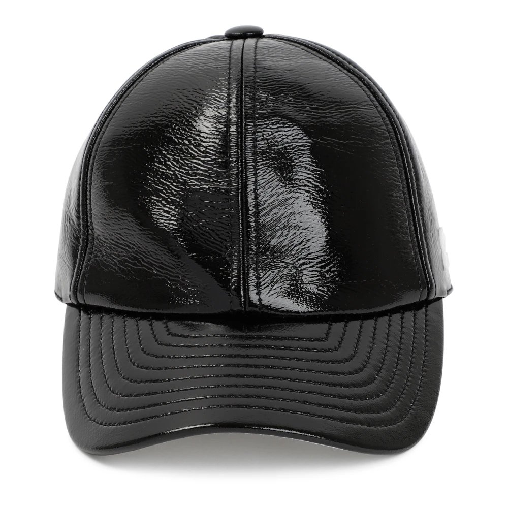 Courrèges Zwarte Vinyl Cap Dames Accessoires Black Dames