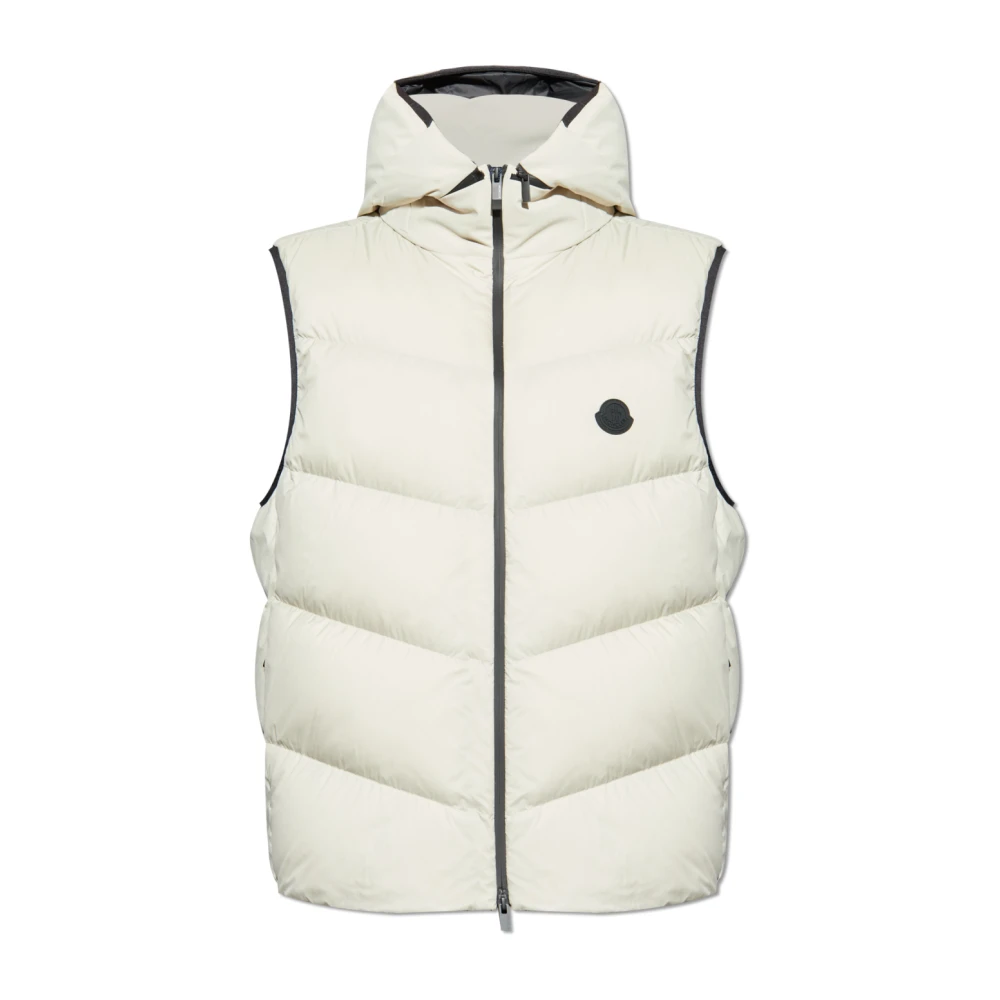 Moncler - Jackets > Vests - White - Moncler - Modalova