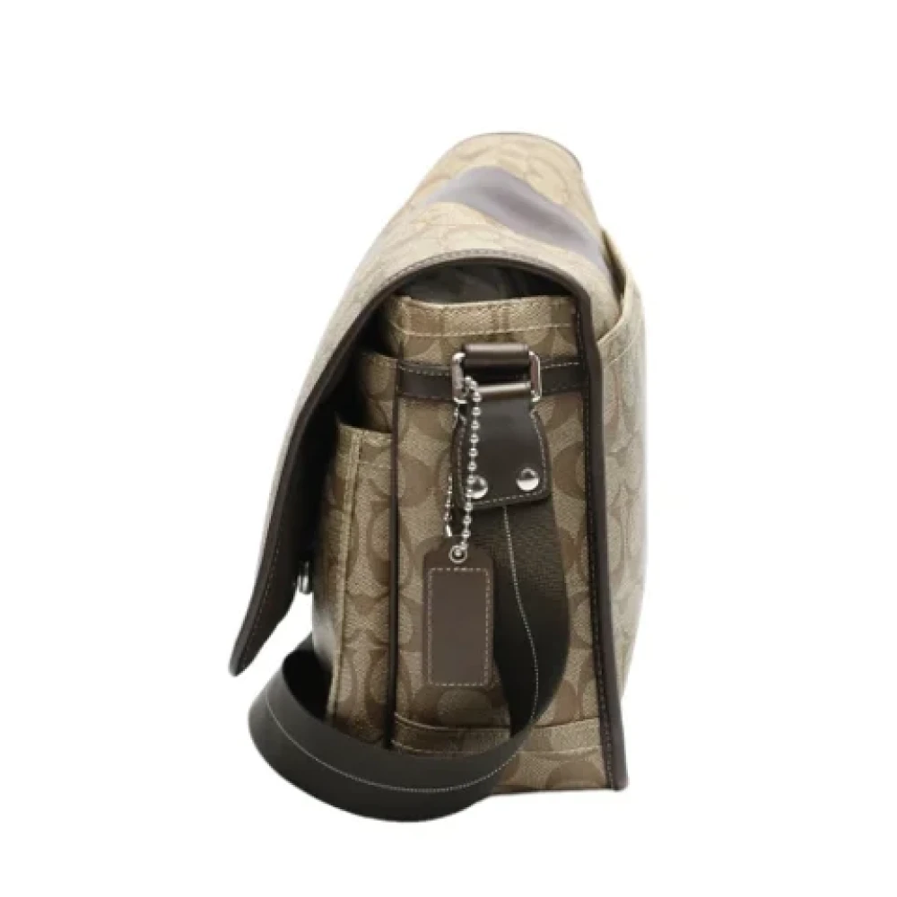 Coach Pre-owned Fabric shoulder-bags Brown Dames