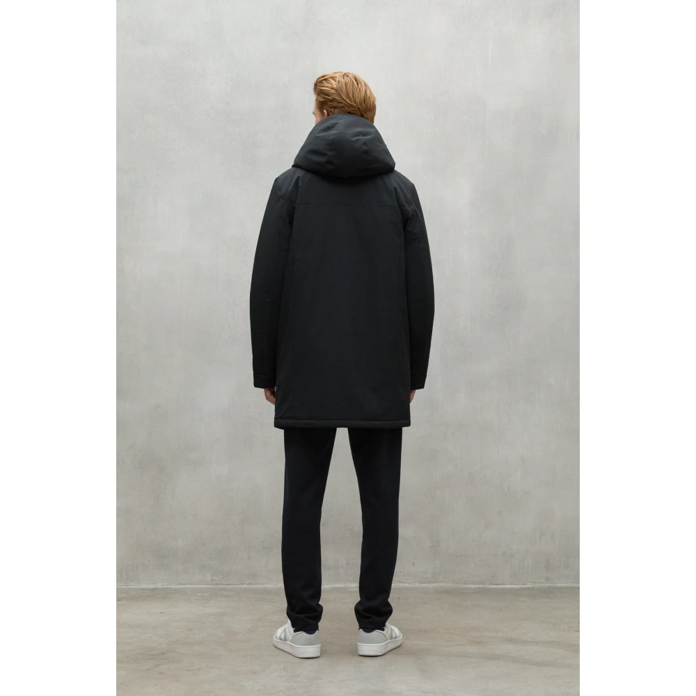 Ecoalf Zwarte Jas 319 Black Dames