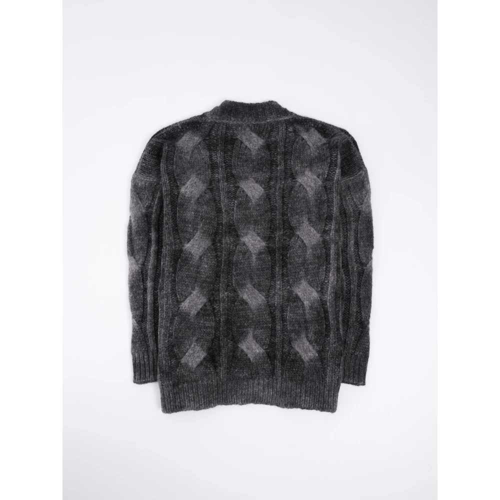 Roberto Collina Kabelgebreide Vest Black Heren