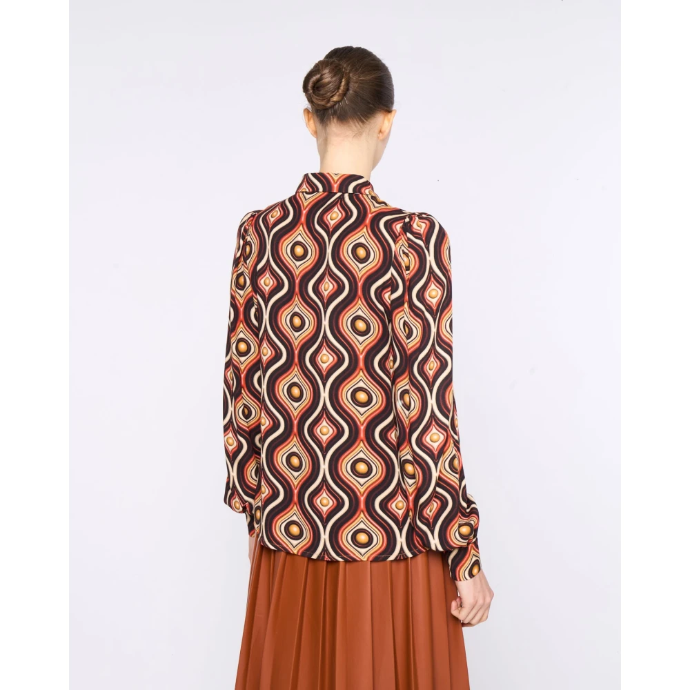 Silvian Heach Gestreept overhemd met puntkraag Multicolor Dames