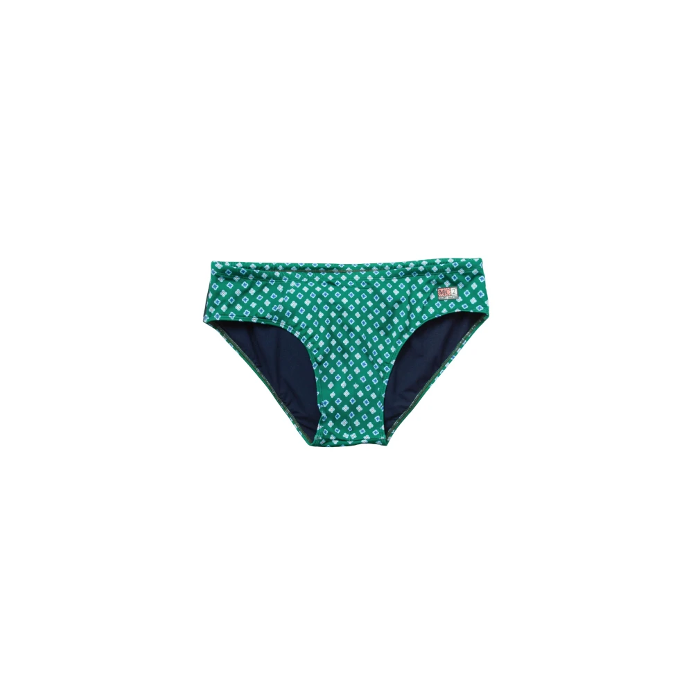 MC2 Saint Barth Elegant Tie Swim Shorts Green Heren