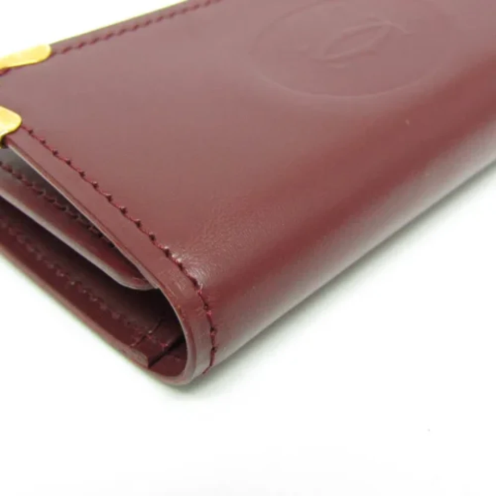 Cartier Vintage Pre-owned Leather key-holders Red Dames