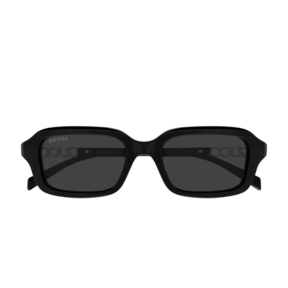 Gucci Unisex Black Sunglasses, 50 Mm, Rectangular Frame Sunglasses