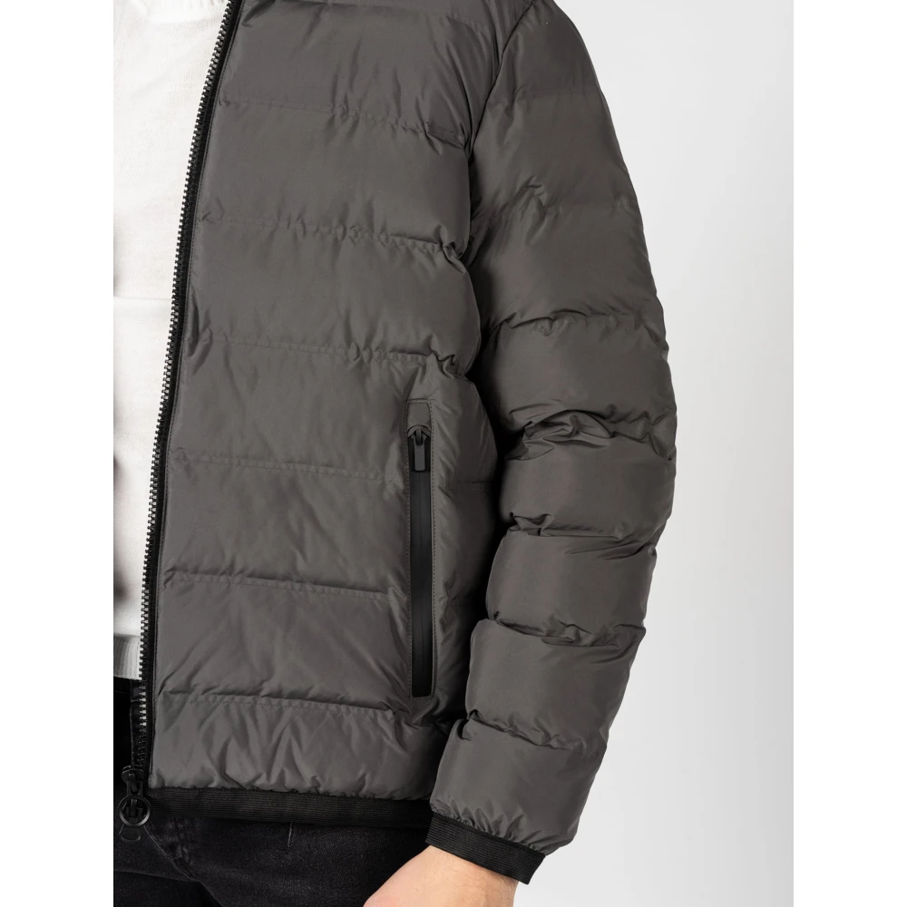 Geox Gewatteerde jas met capuchon Gray Heren