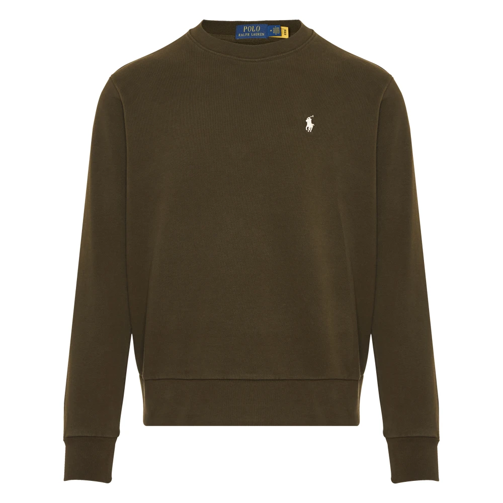 Polo Ralph Lauren Geborduurde Katoenen Sweatshirt Green Heren