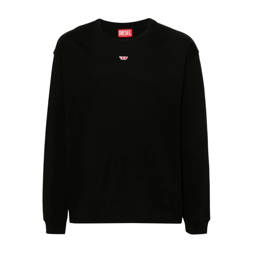Diesel Zwarte T-shirts en Polos Black Heren