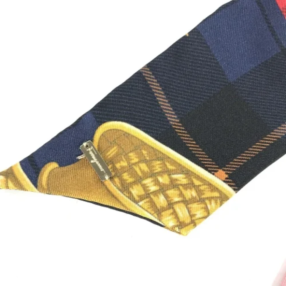 Salvatore Ferragamo Pre-owned Silk hair-accessories Multicolor Dames