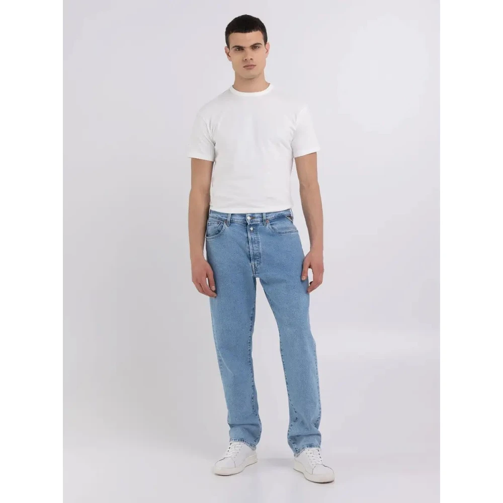 Replay Blauwe M9Z1 Straight Fit Jeans Blue Heren
