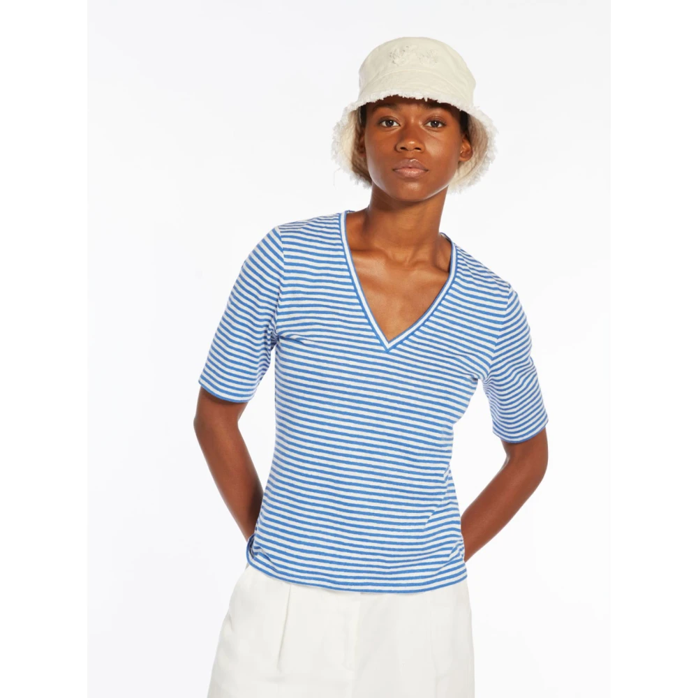 Max Mara Weekend T-Shirts Blue Dames