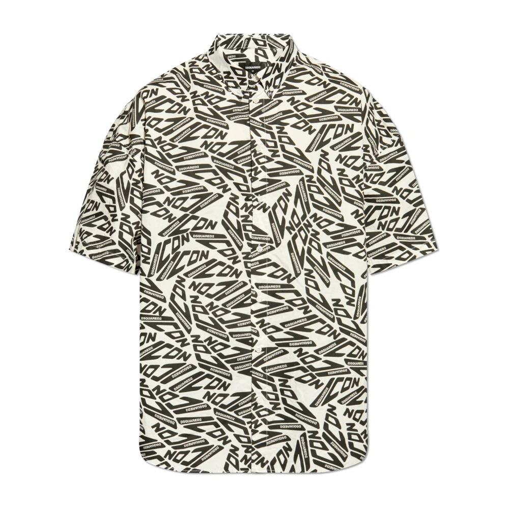 Dsquared2 Monogram shirt White Heren