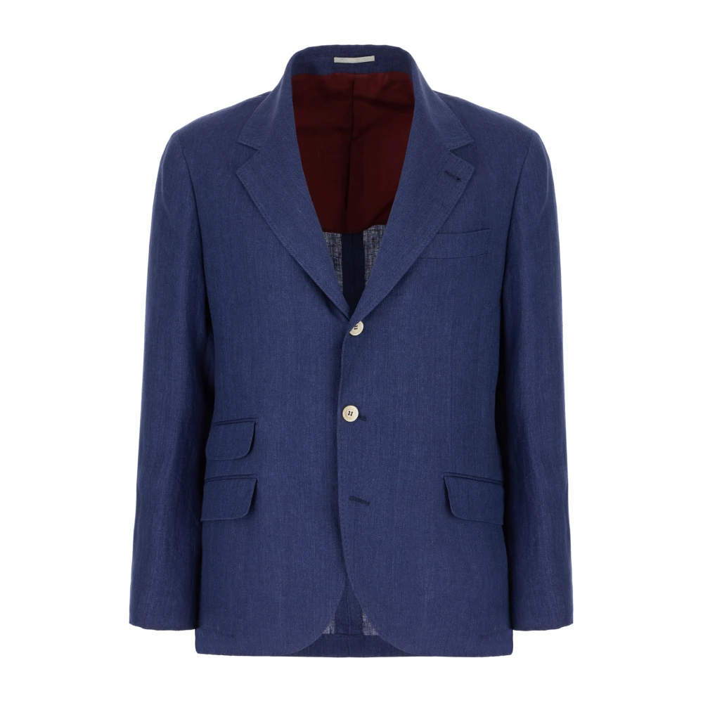 BRUNELLO CUCINELLI Stijlvolle Jassen en Vesten Collectie Blue Heren