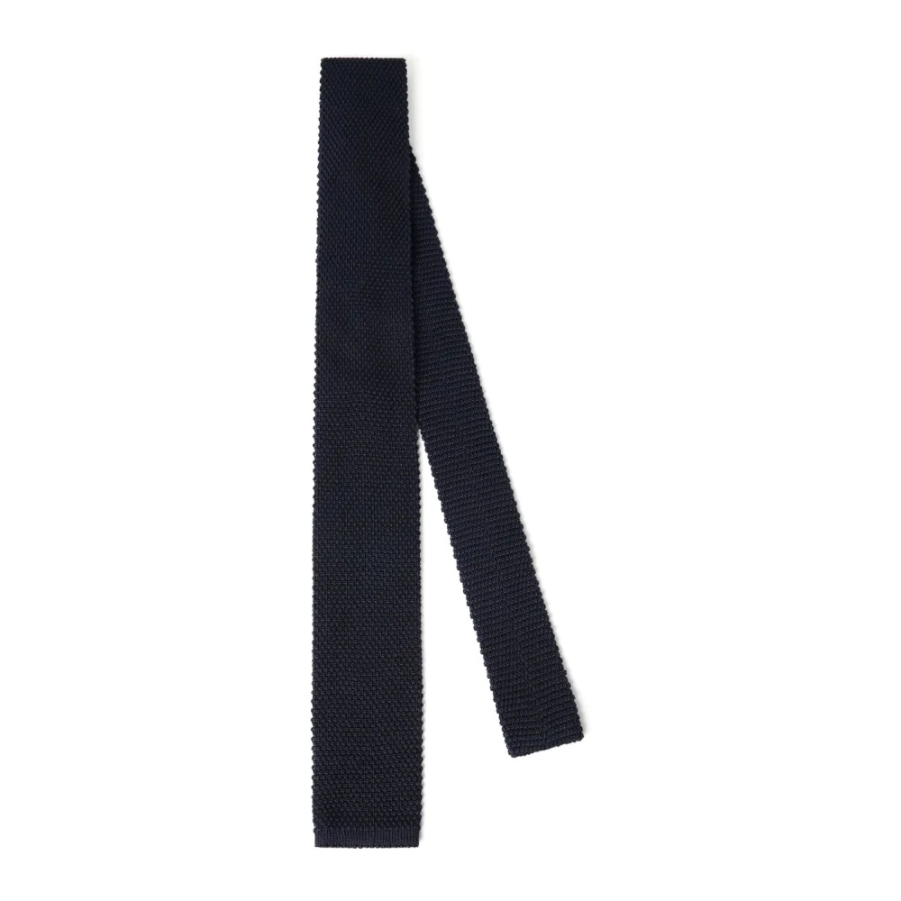 BRUNELLO CUCINELLI Elegante Zijden Stropdas voor Heren Blue Heren