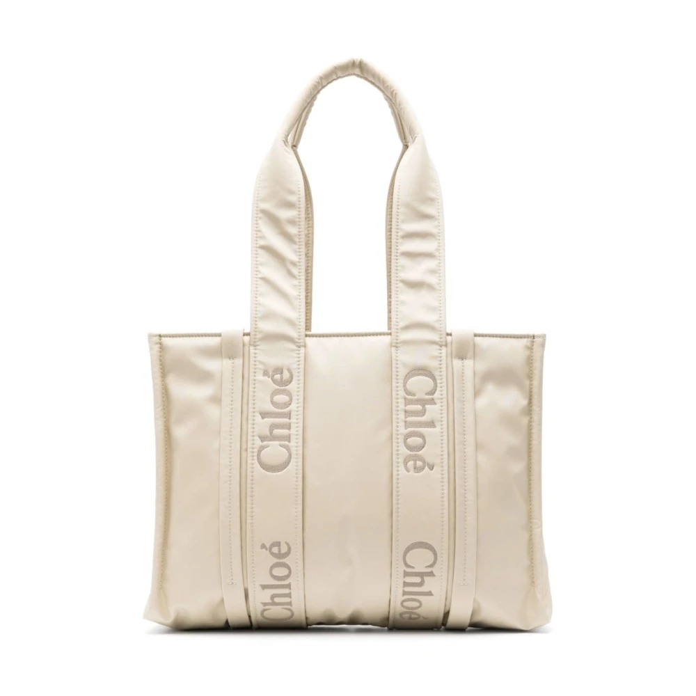 Chloé Witte tassen met logo borduursel White Dames