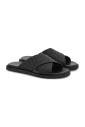 black-leather-monogram-slip-on-sandals