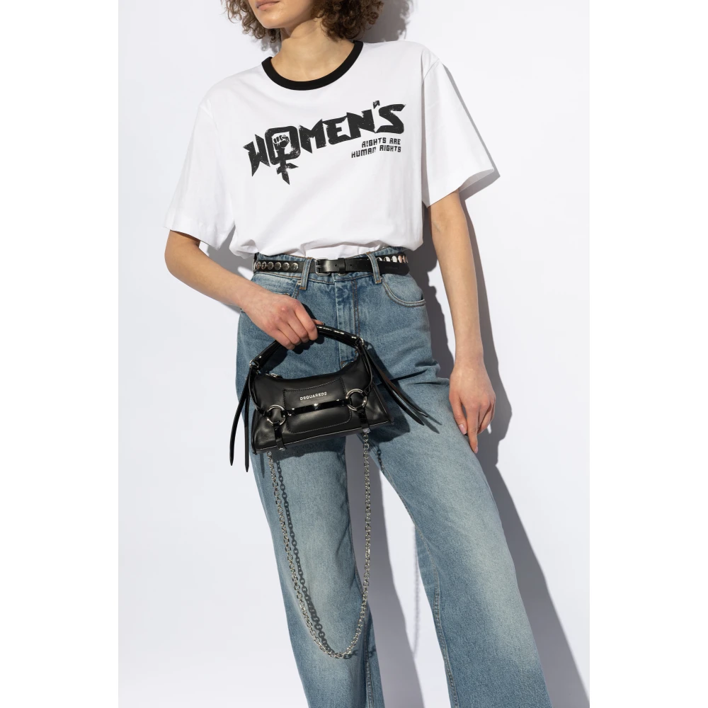 Dsquared2 Handtas met logo Black Dames