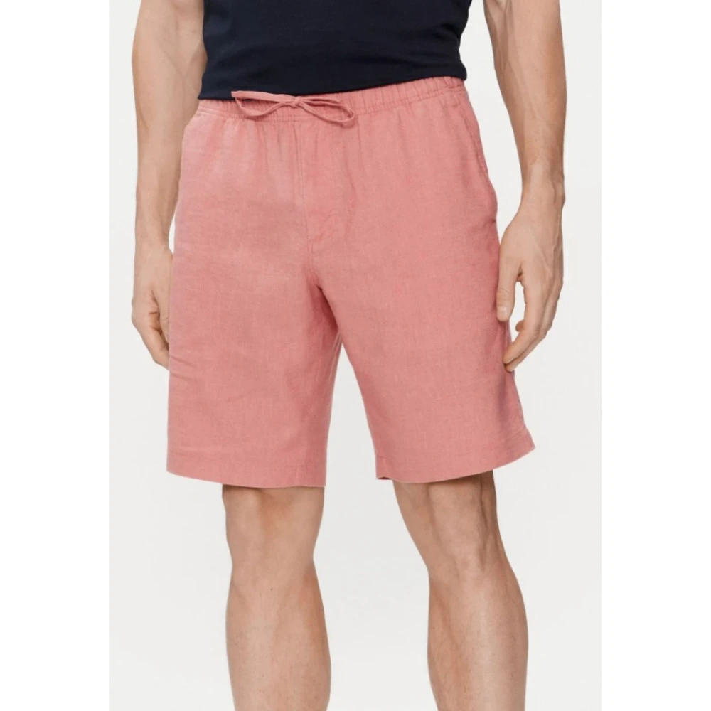 Tommy Hilfiger Heren Linnen Shorts Harlem Stijl Red Heren