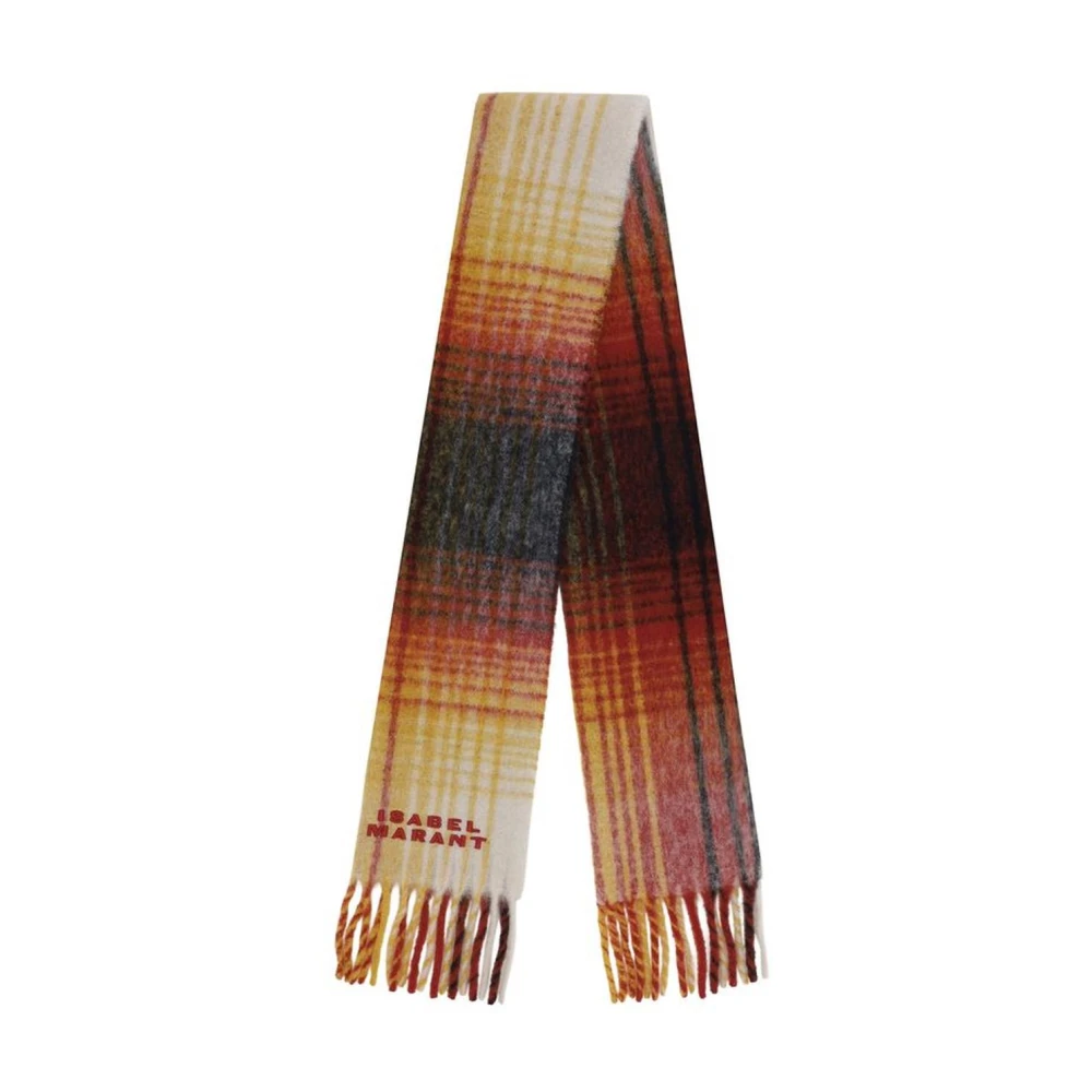 Isabel marant Gestreepte Alpaca Monogram Sjaal Multicolor Dames