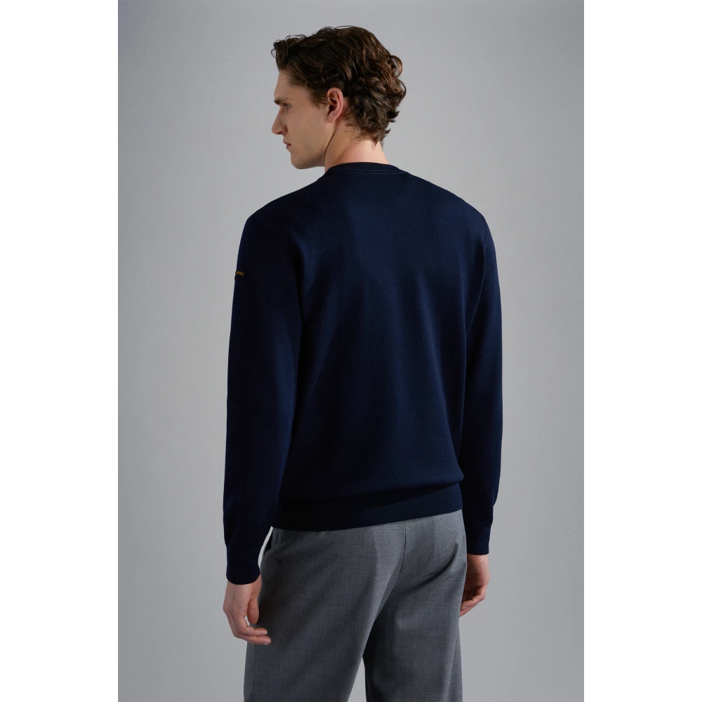 PAUL & SHARK Blauwe Sweater Collectie Blue Heren