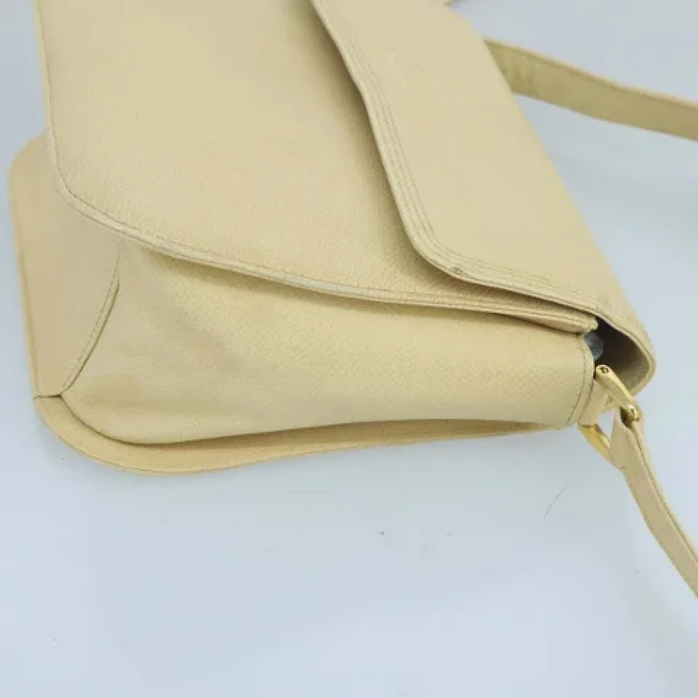 Valentino Vintage Pre-owned Leather shoulder-bags Beige Dames