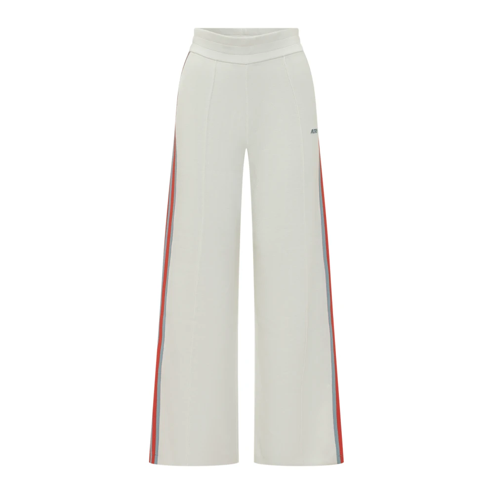 Autry White Sweatpants, Female, S, Viscose Track Trousers