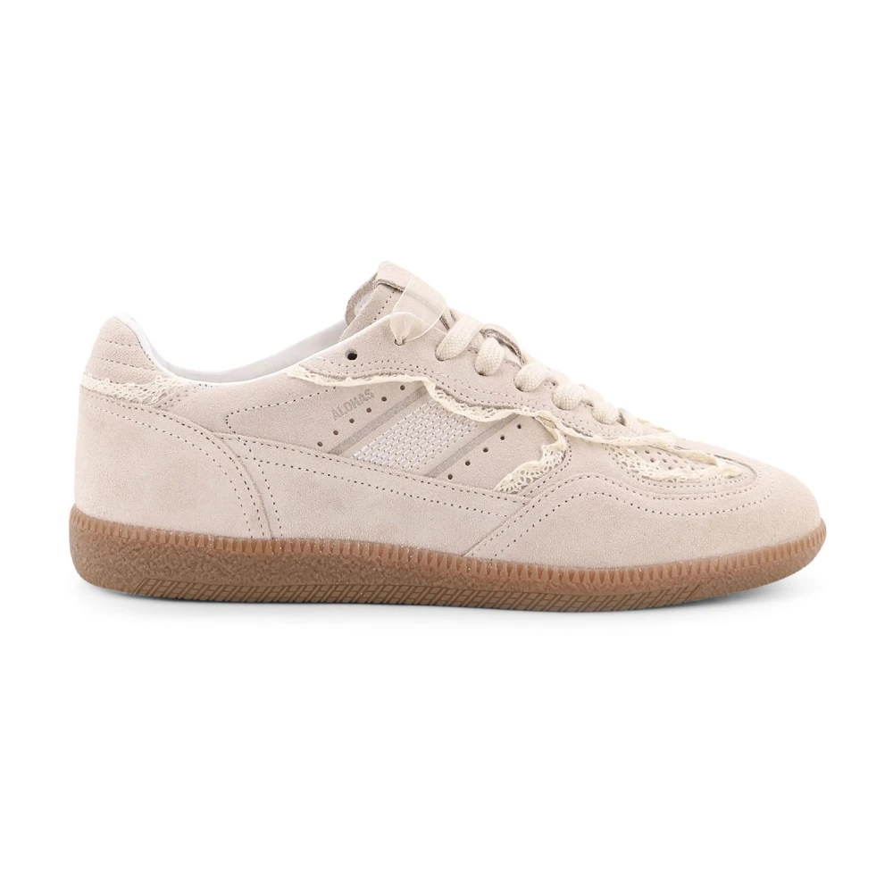 Alohas , Sneakers, Female, White, 8 Uk, Tb.490 Crochet Suede Trainers