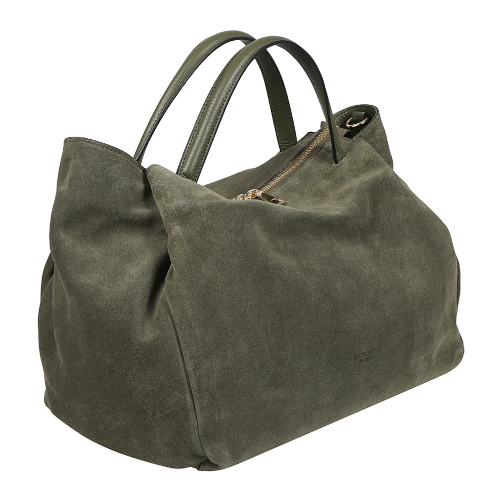 Avenue 67 Groene Leren Tas Made in Italy Green Dames