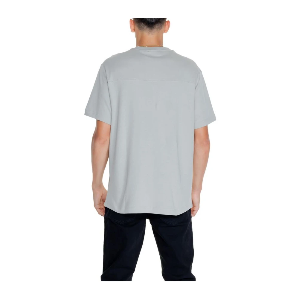 Calvin Klein Grijze Katoenen Crew Neck T-Shirt Gray Heren