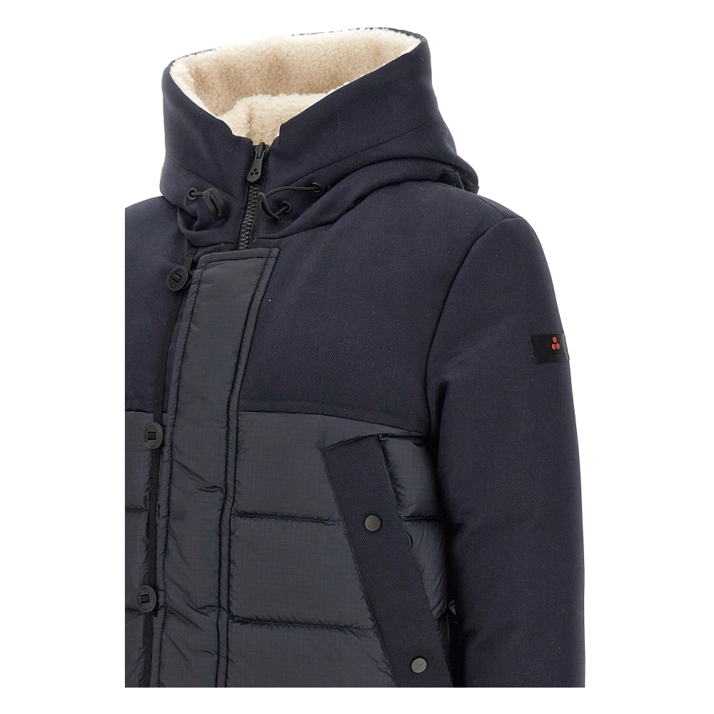 Peuterey Blauwe Ecofur Heren Winterjas Blue Heren