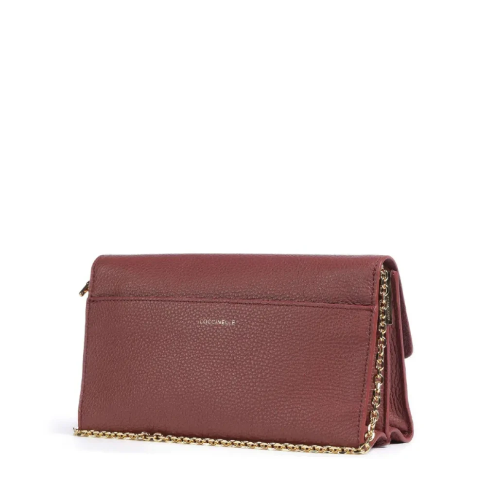 Coccinelle Bruine leren crossbodytas Brown Dames