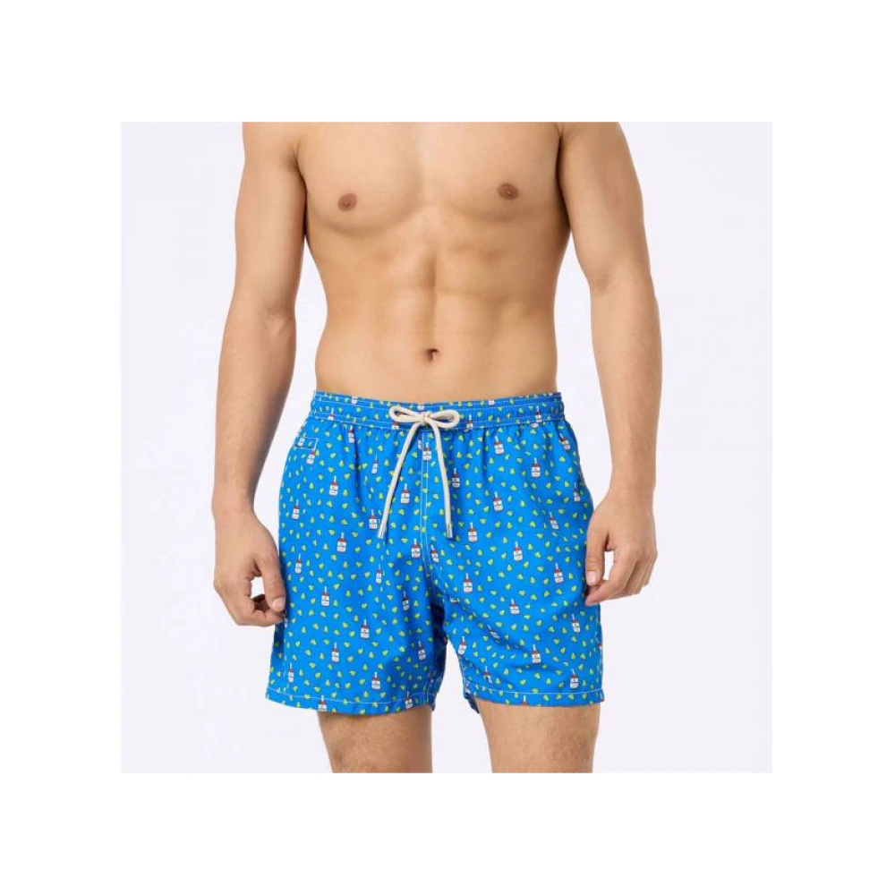 Saint Barth Stijlvolle Zwemkleding Collectie Blue Heren