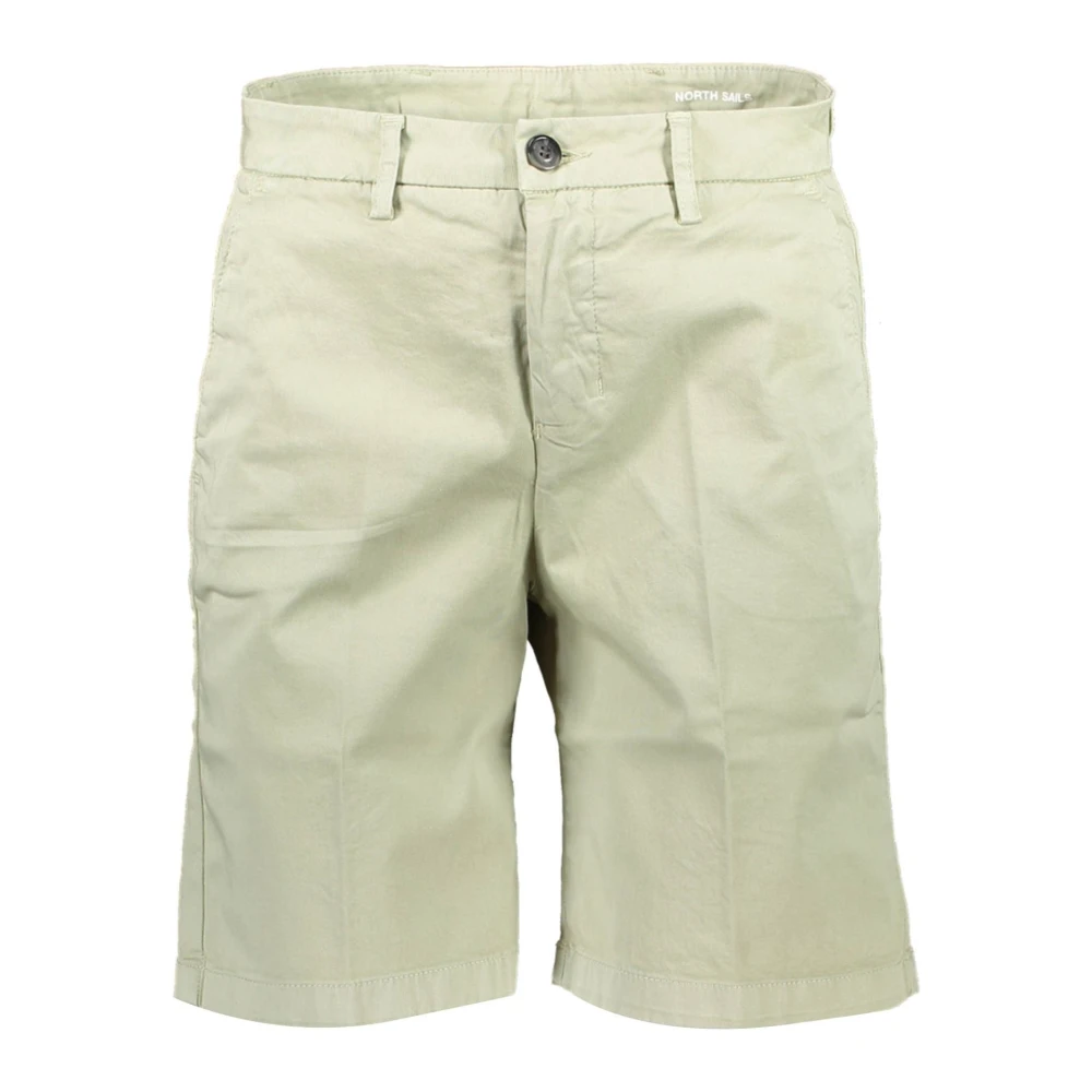 North Sails Women's Green Casual Shorts, W42, Slim Fit Bermuda Shorts