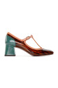 chaussure-en-cuir-verni-multicolore-avec-boucle