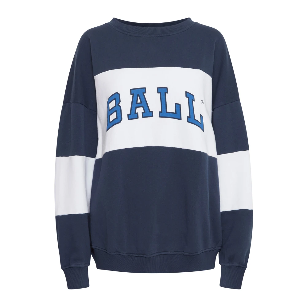 Ball Sporty Barobinson Sweatshirt Black Iris Blue Dames