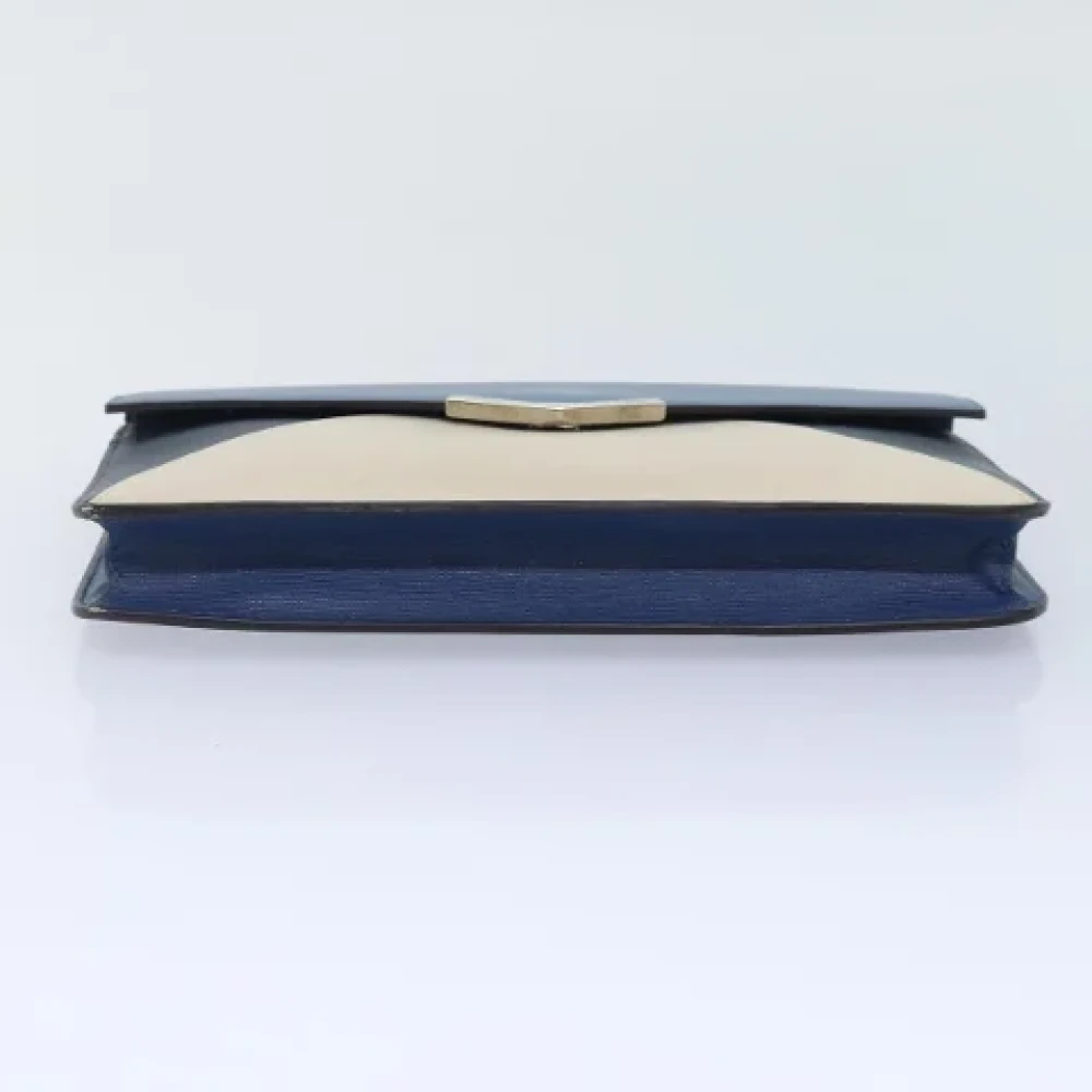 Fendi Vintage Pre-owned Leather clutches Blue Dames