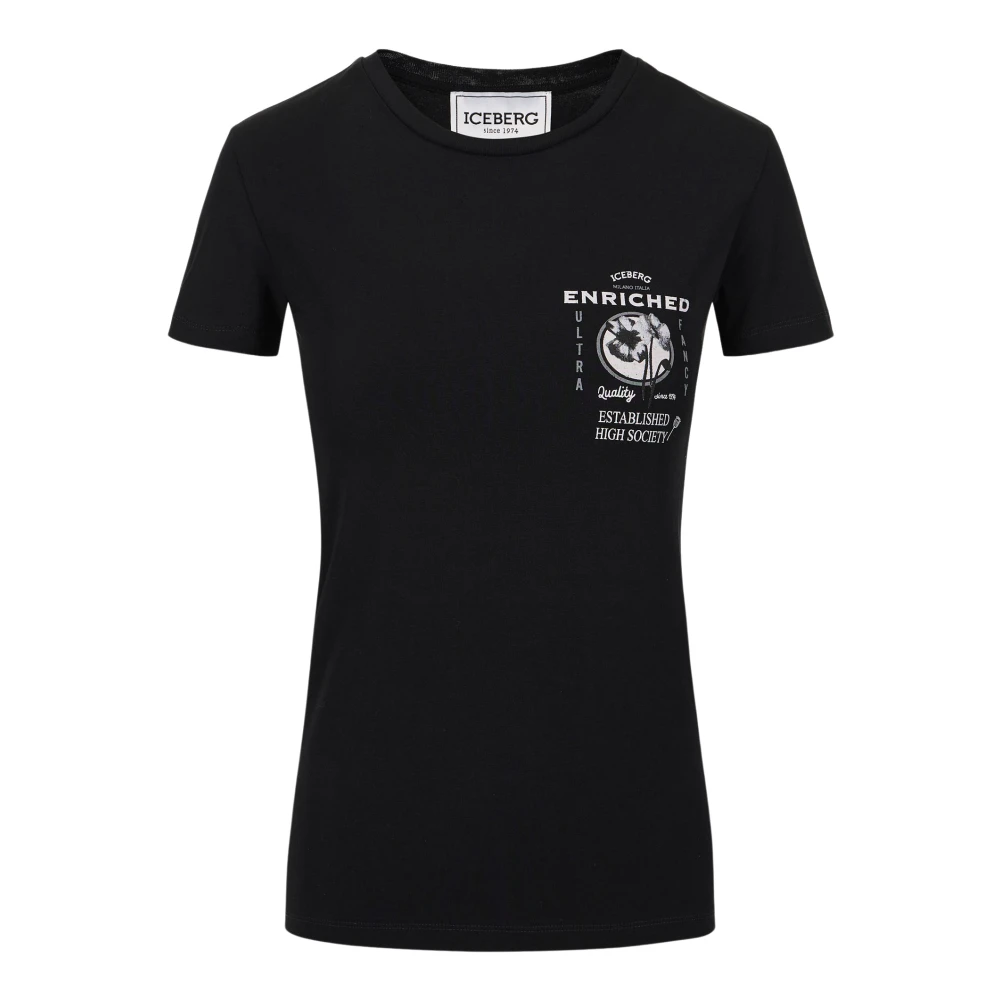 Iceberg - Tops > T-Shirts - Black - Iceberg - Modalova
