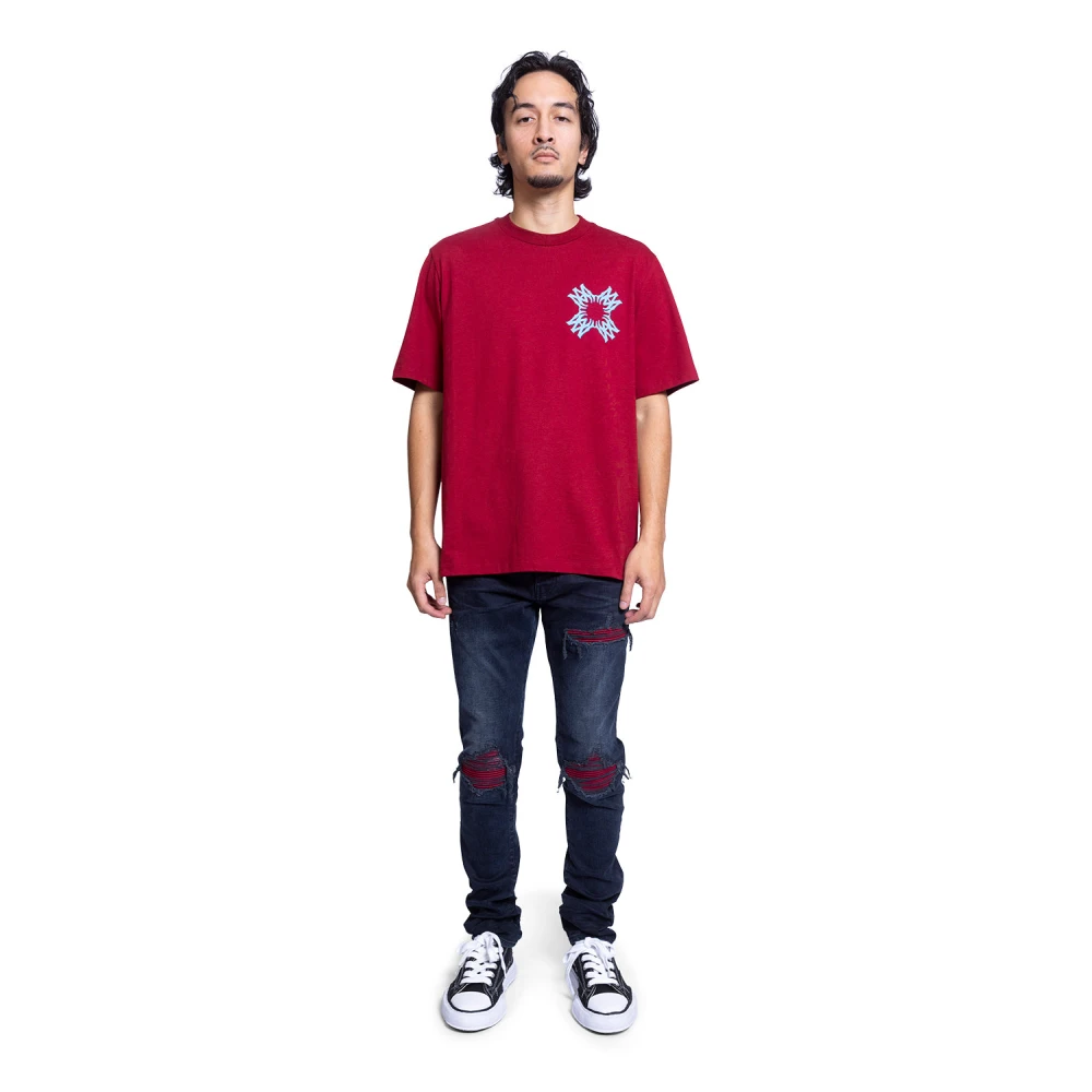 Amiri Rode Quad Tee Shirt Red Heren